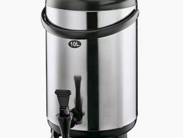 Serveringstermos/dryckesbehållare/värmebehållare med kran, isolerad, 10 liter