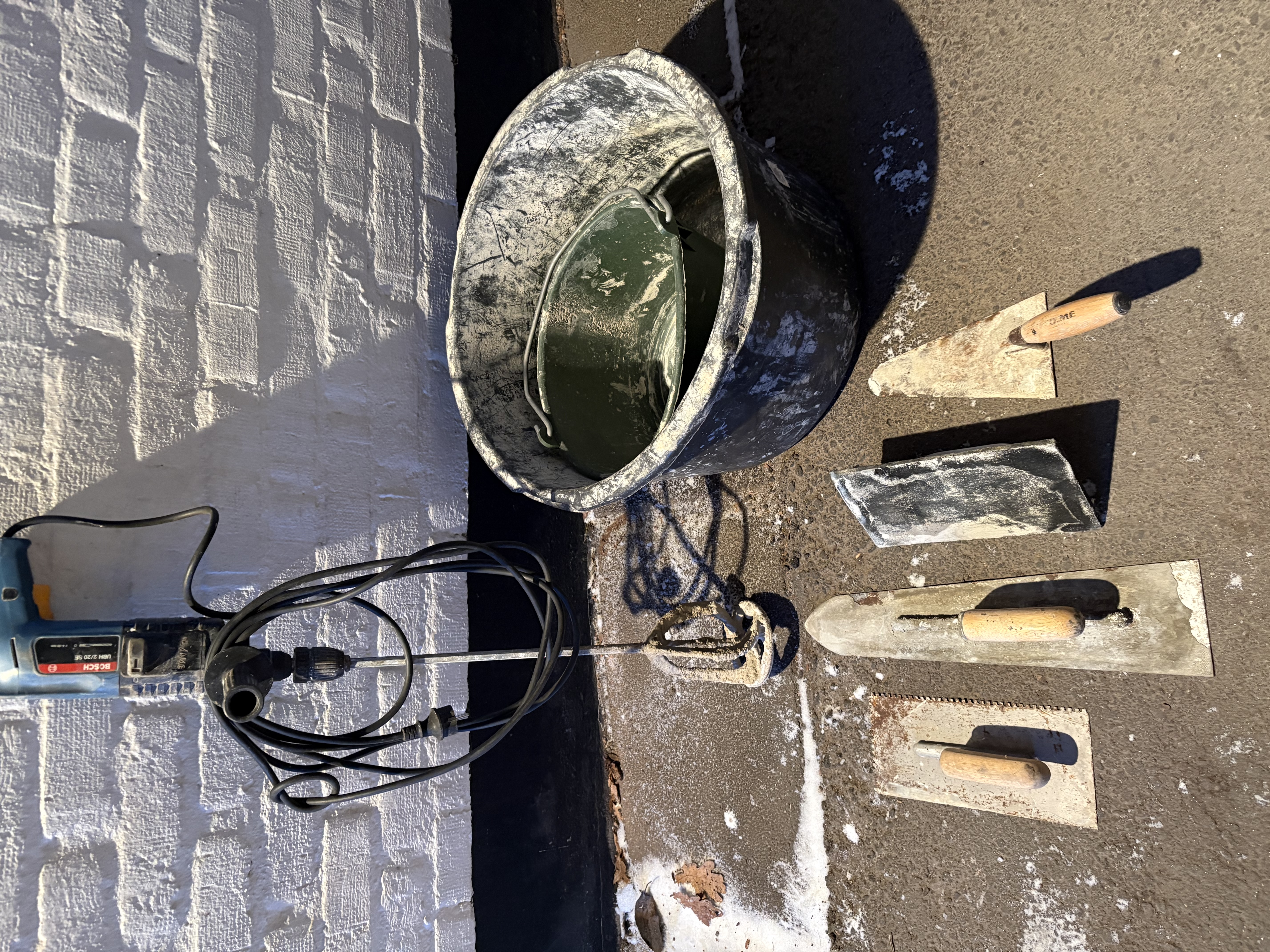 Cementvisp med tillbehör