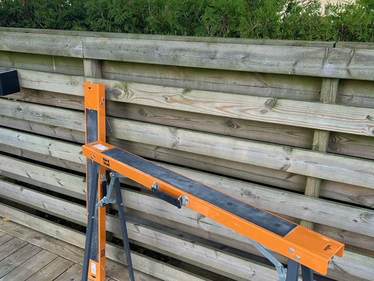 Ihopfällbar arbetsbock