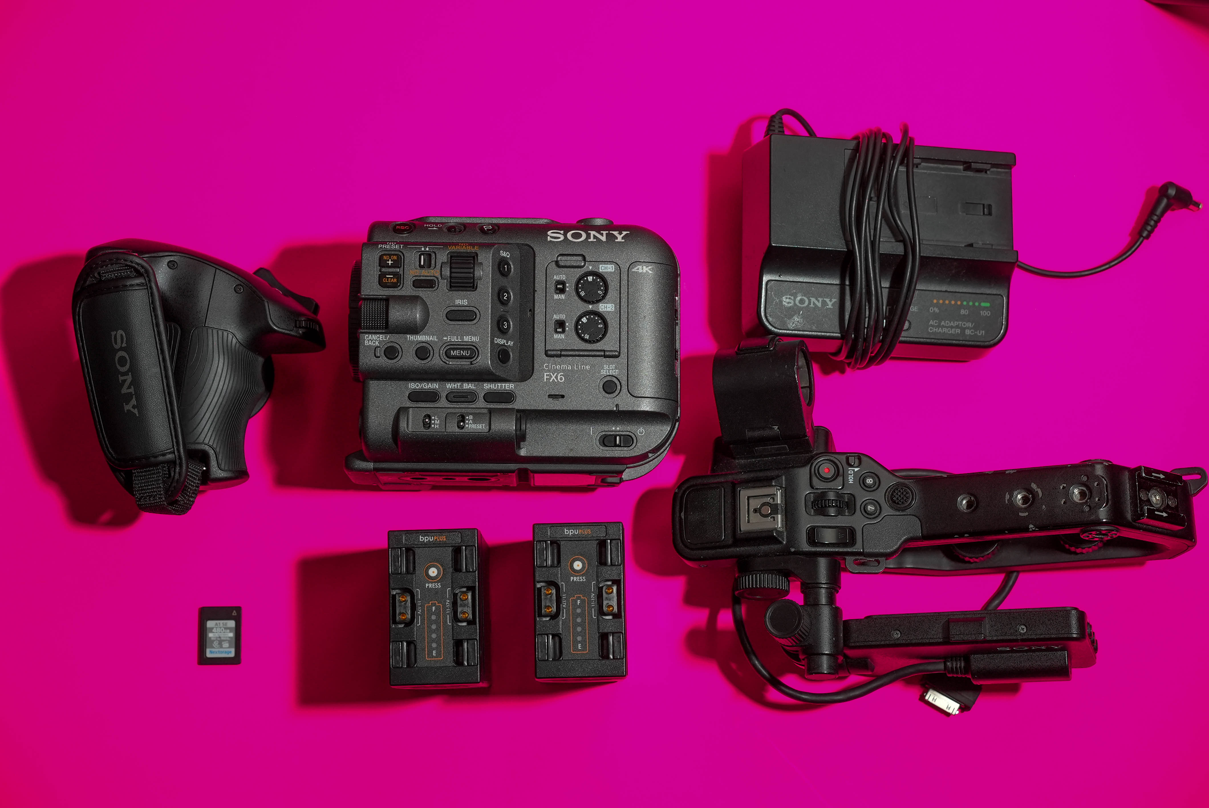 Sony fx6 camera + 2 batts + charger + 480gb memory card  4k full frame cine cinema