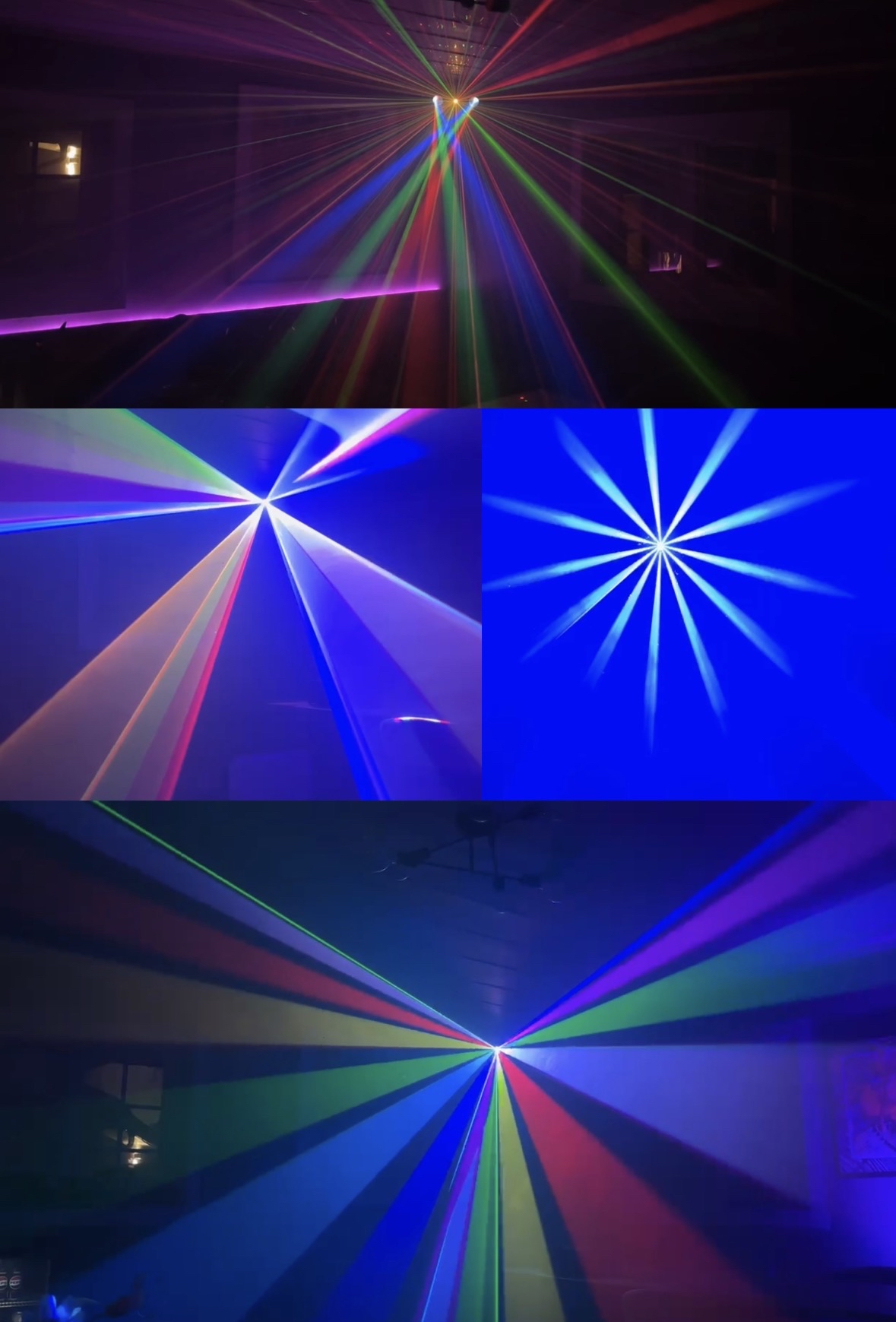 Partypakke - lyd, lys, lasere og røyk