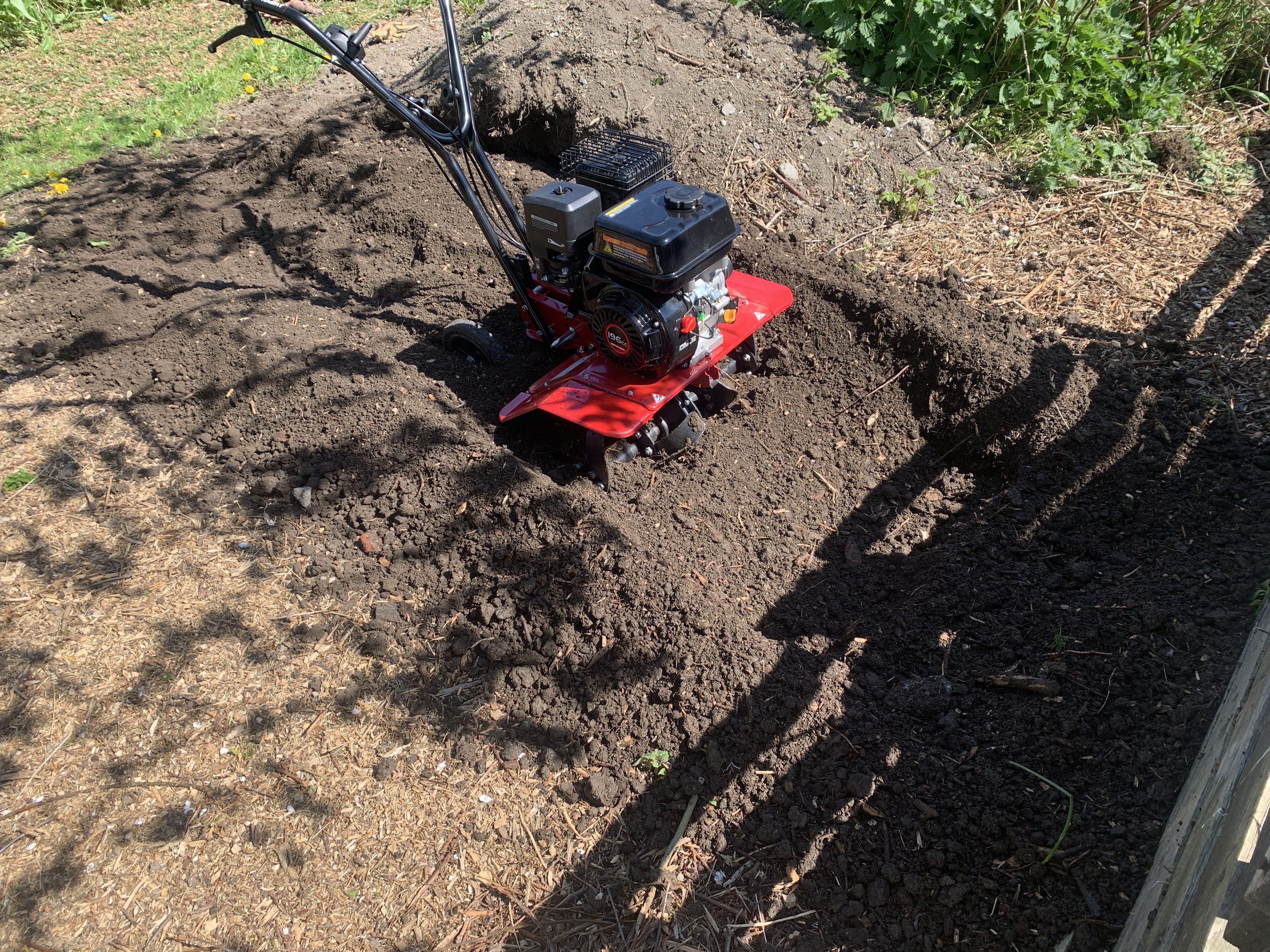 Jordfräs, stor och stark, med backväxel