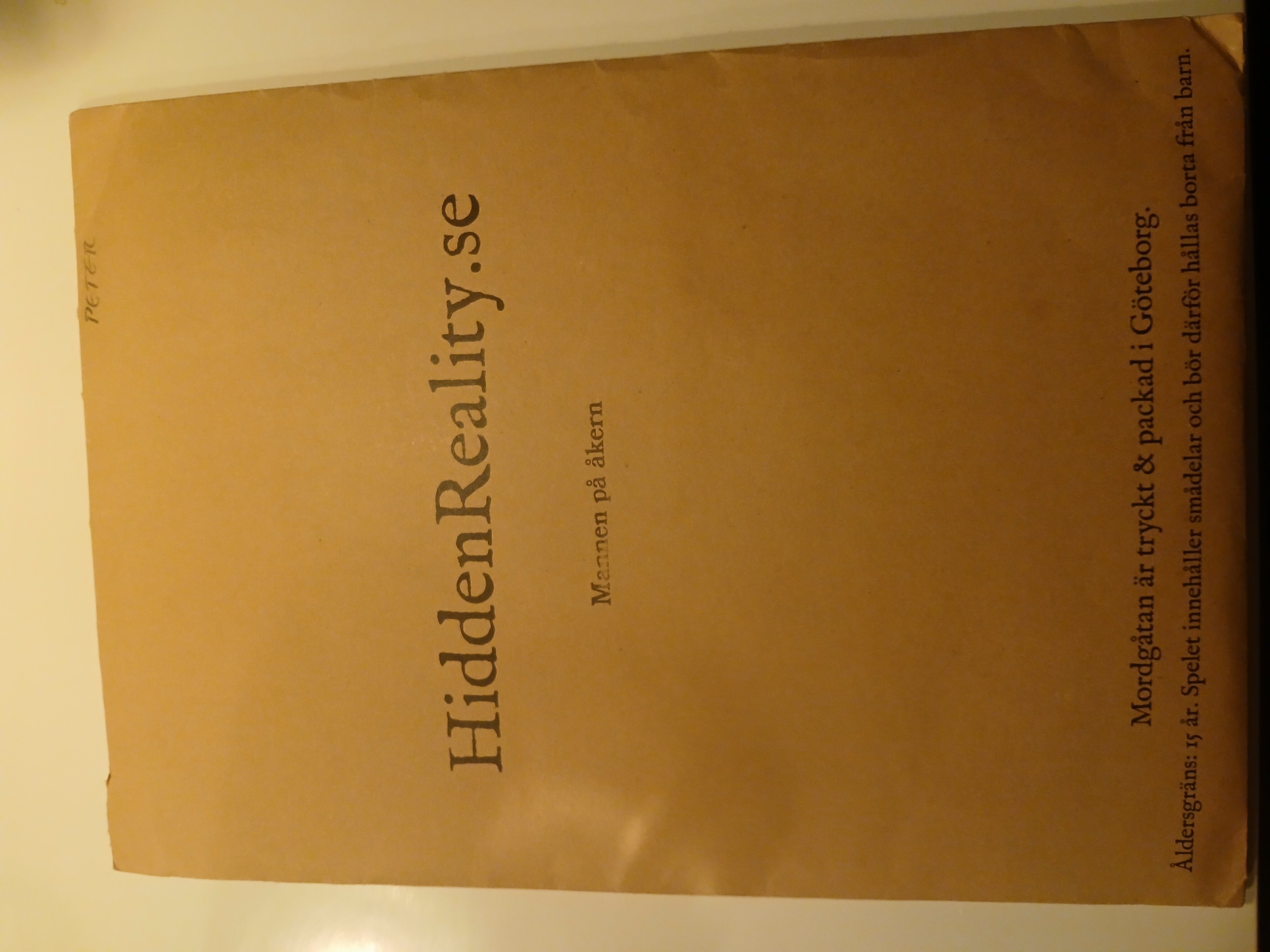 Hidden reality- mannen på åkern. 