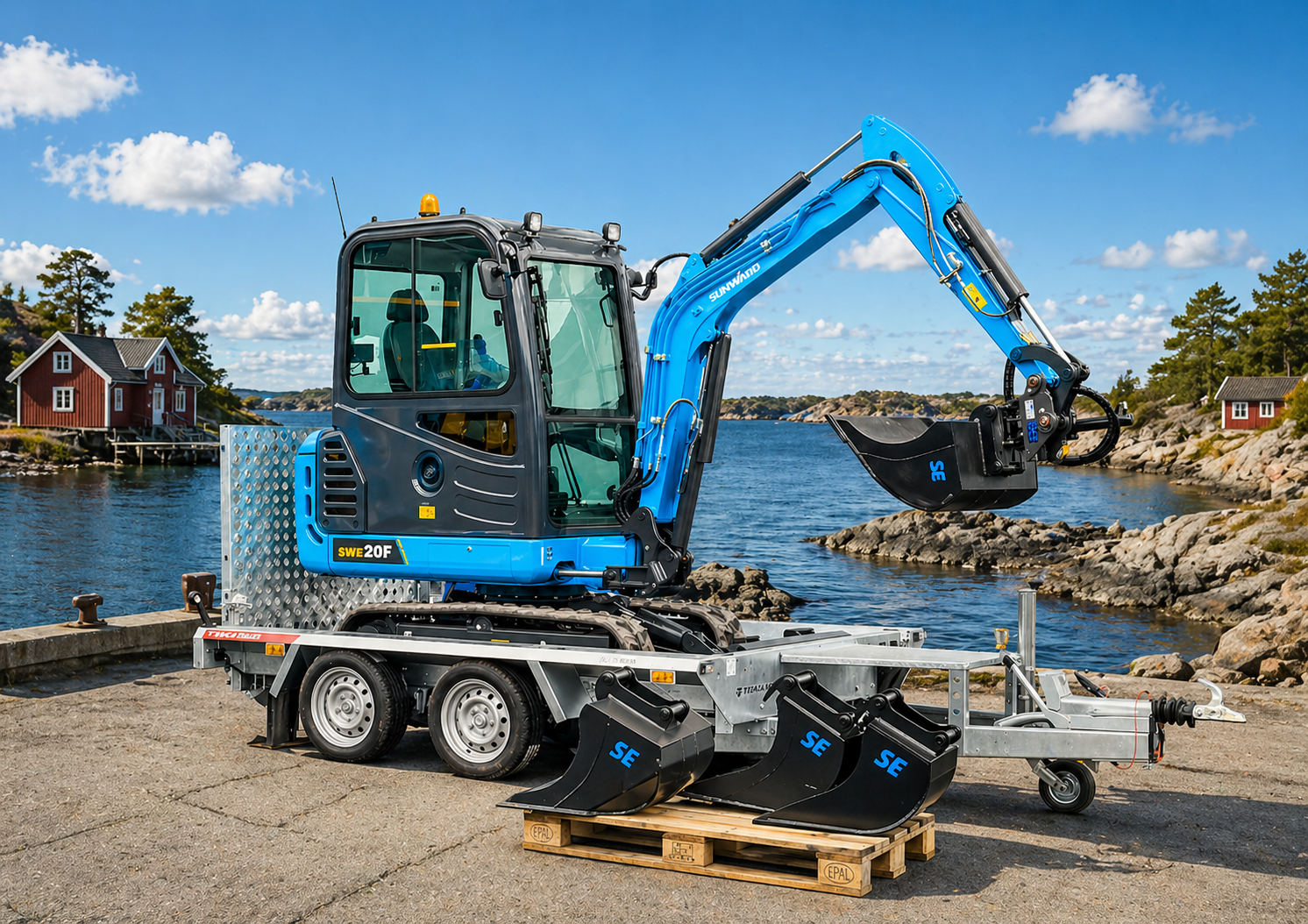 Sunward swe20f 2 tons minigrävare 