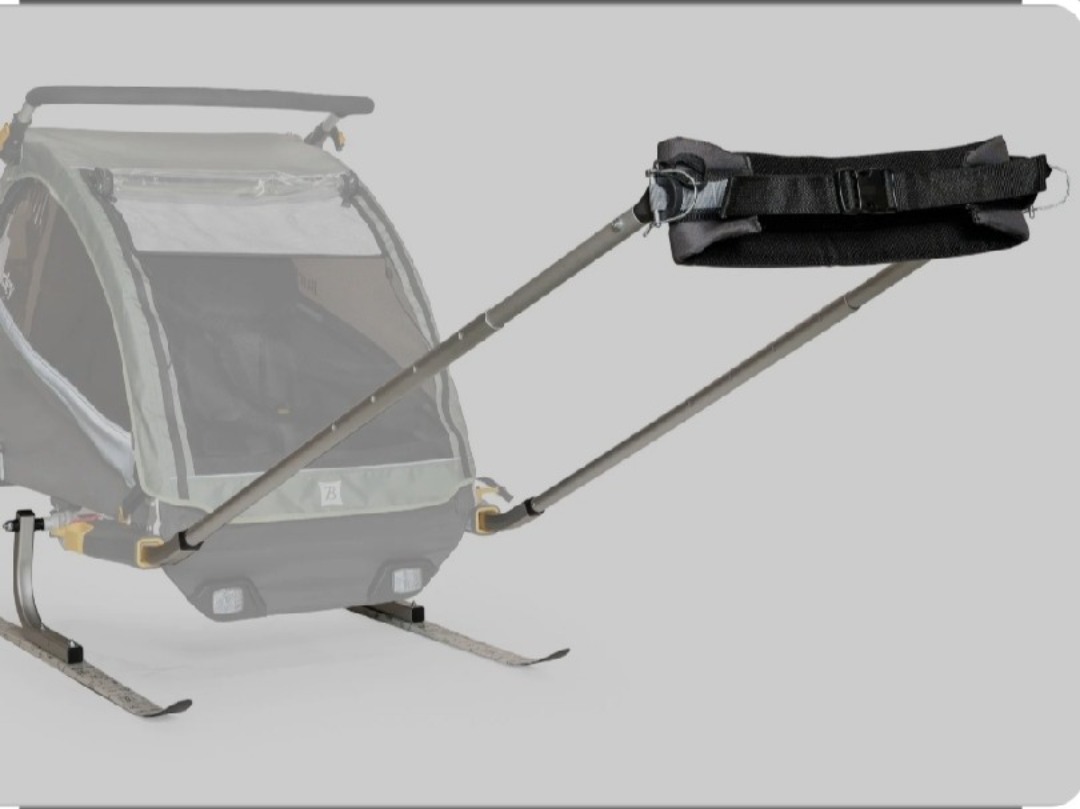 Burley pulk med komplett skisett 