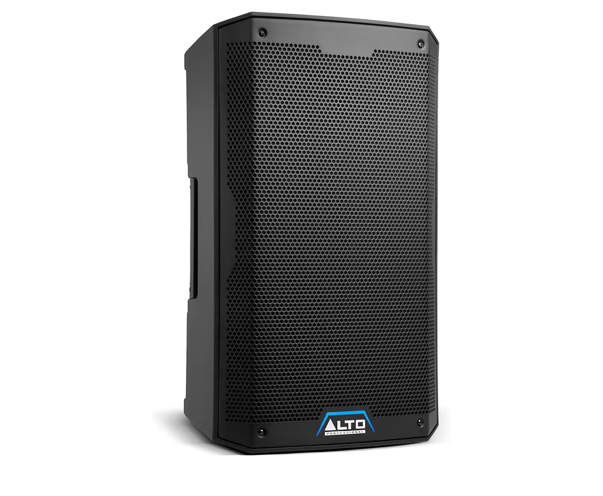 Alto ts410 2000w 10-inch powered pa speaker with 3 channel mixer, bluetooth streaming, wireless loudspeaker linking, dsp and alto app