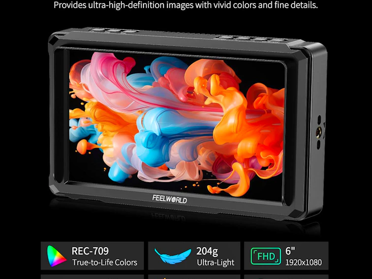 Feelworld fw568 pro 6 inch 1200 nit