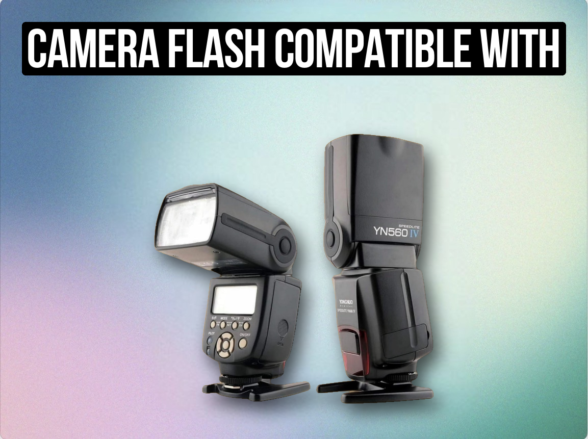 Camera flash compatible with sony, cannon, nikon, leica, fuji