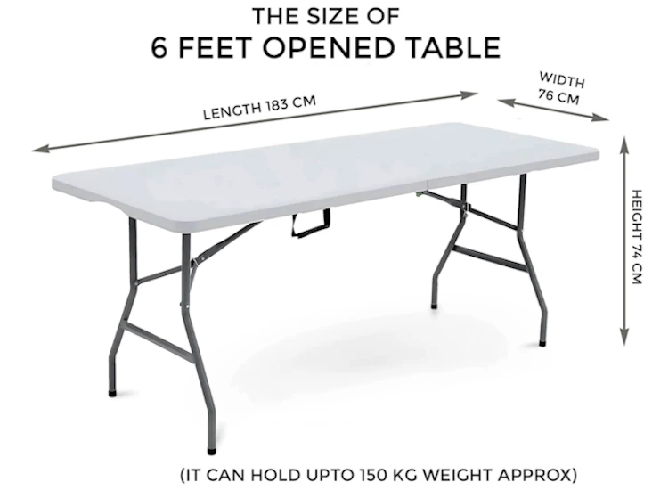 Upto 50 6ft folding trestle picnic banqueting tables - ideal for parties, camping, events, summer fetes, car boot sales.