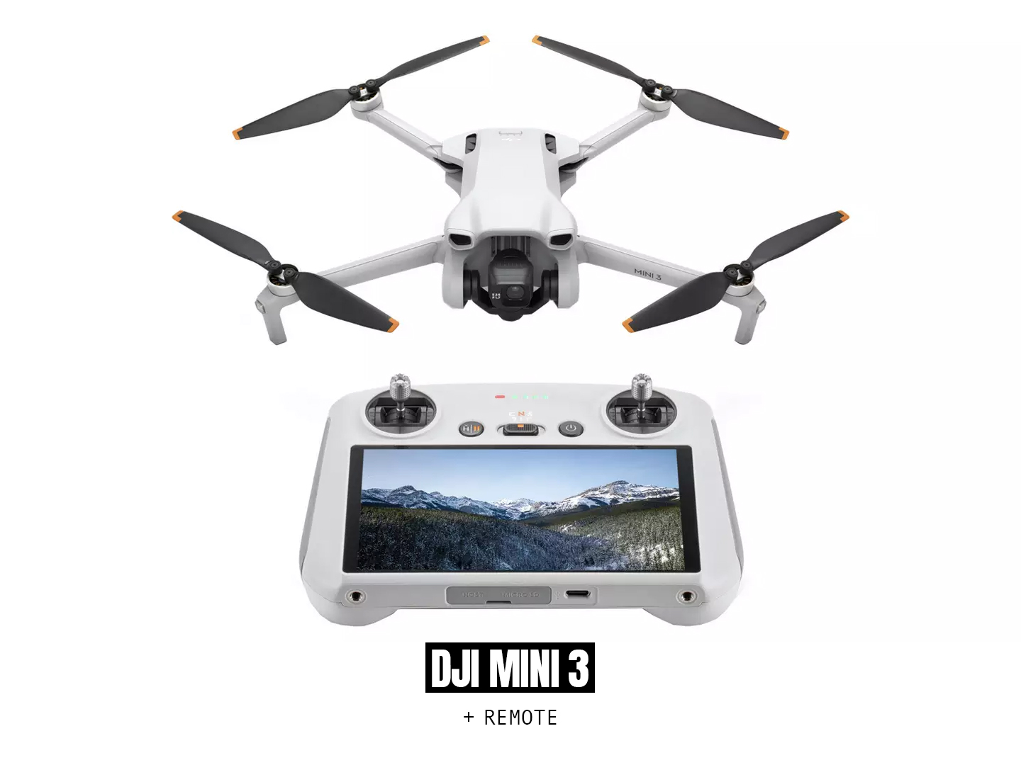 Dji mini 3 w/ remote and display