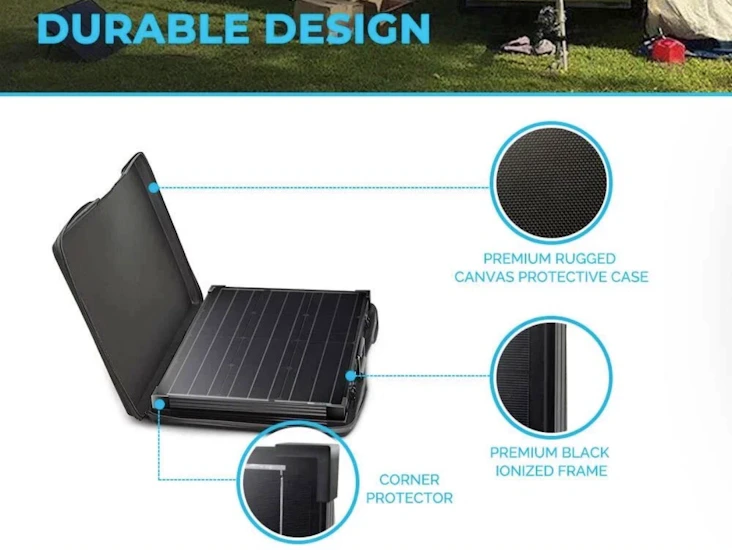 Solar panel - 100w foldable renogy suitcase kit
