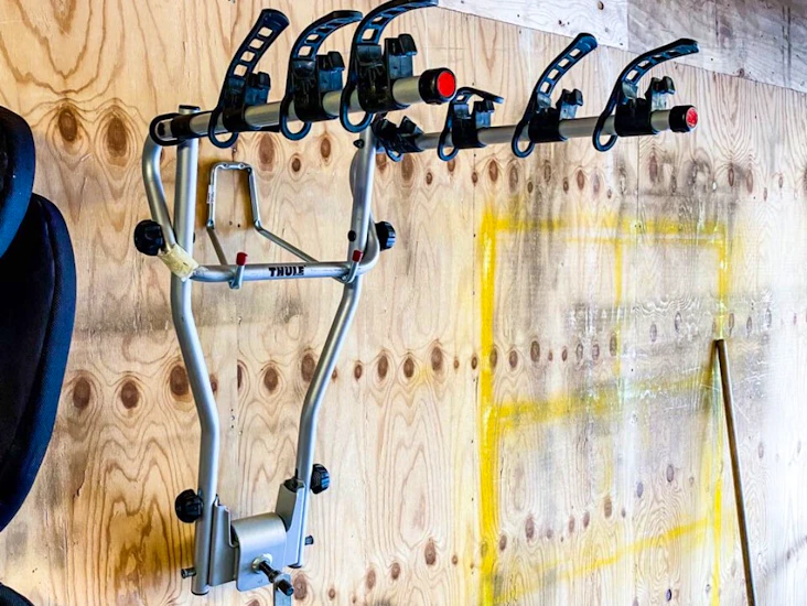 Cykelhållare för 4 cyklar.