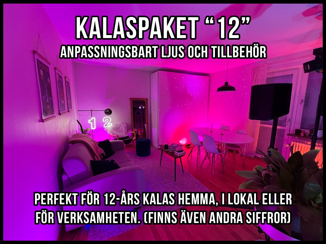 12-års disco/kalas - kan anpassas