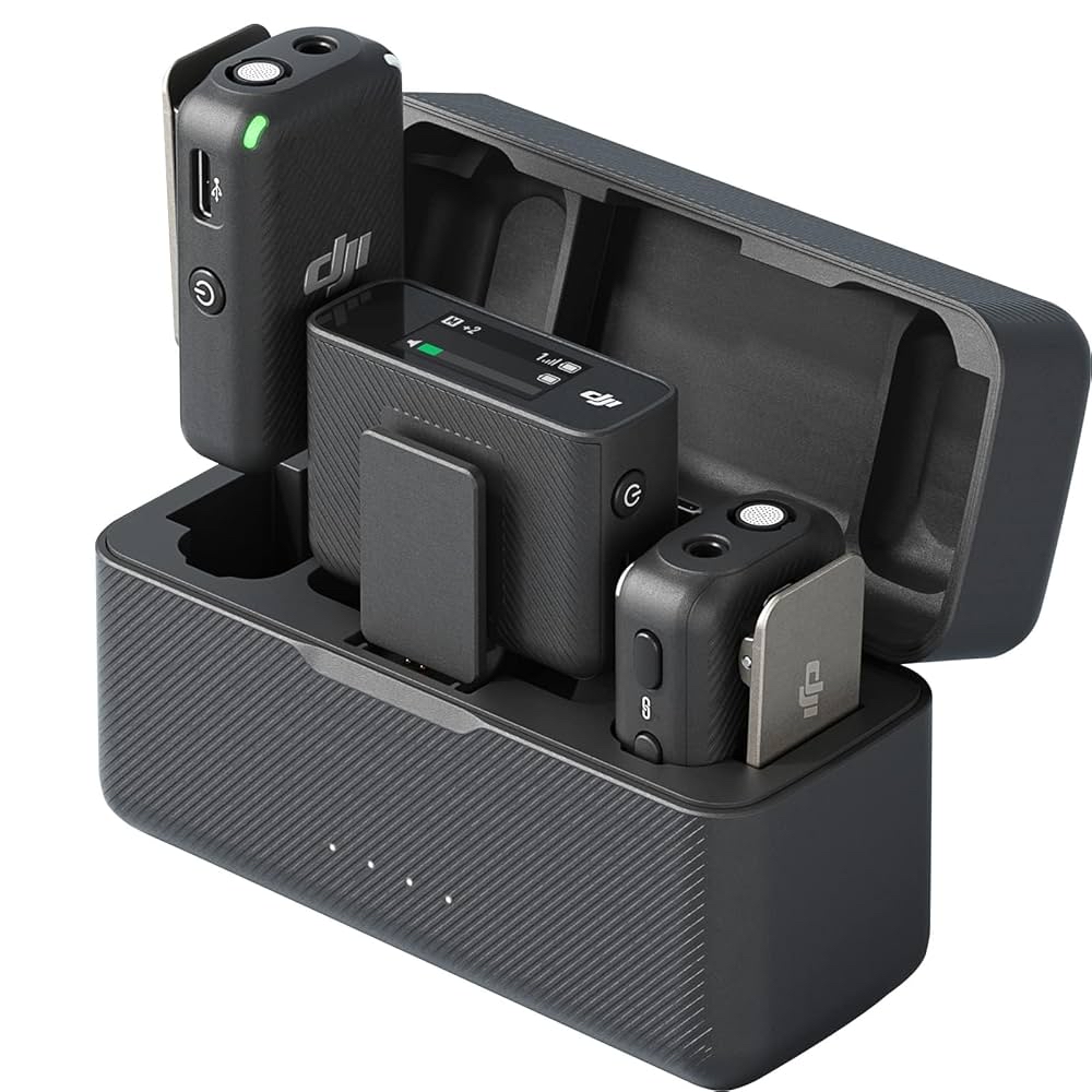Dji mic (2 tx + 1 rx) + charging case