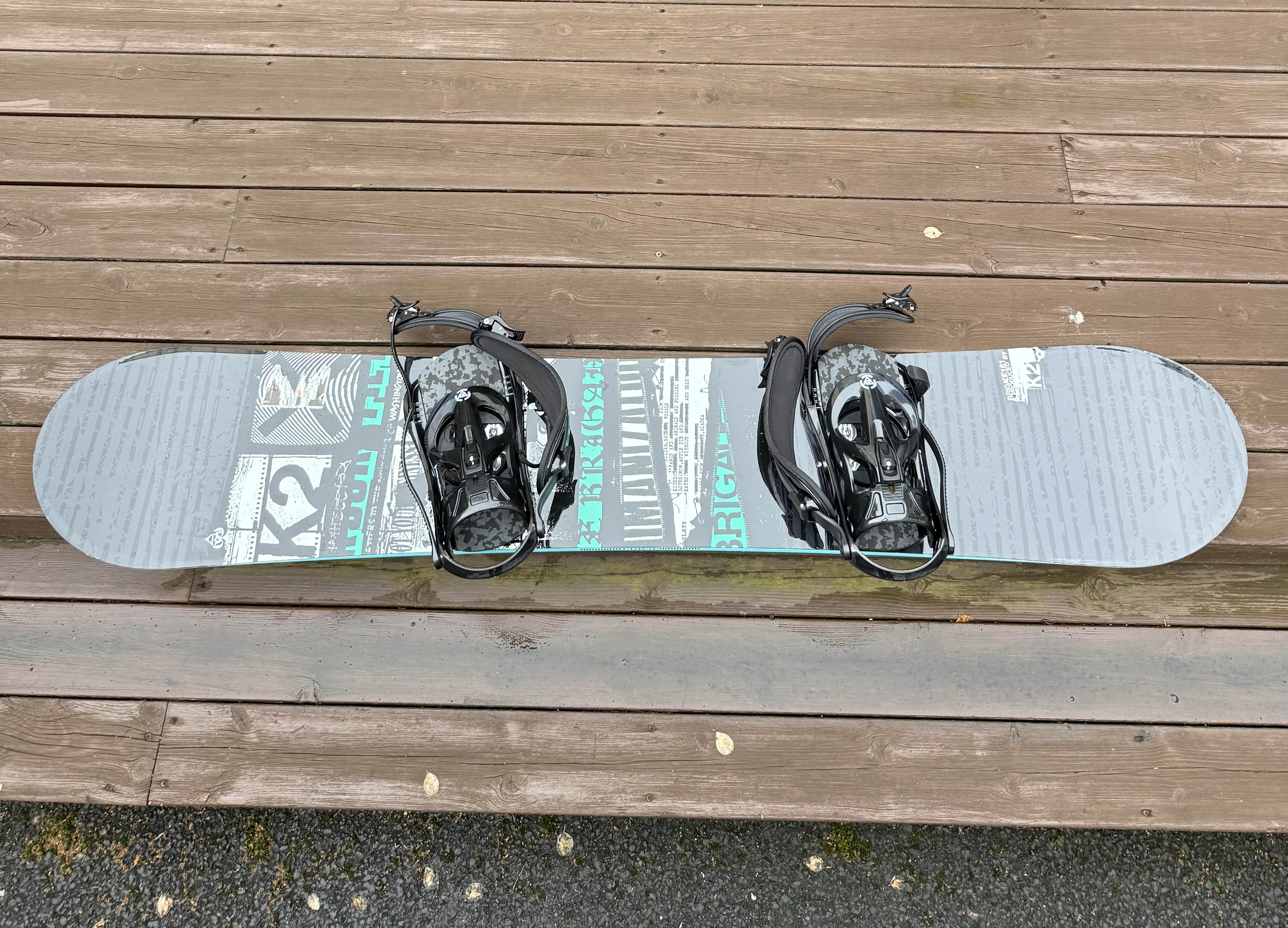 K2 snowboard (161cm) inkl sko og bag