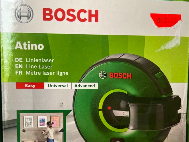 Linjelaser med måttband