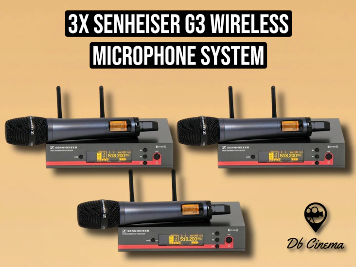 3x senheiser g3 mic microphone set wireless