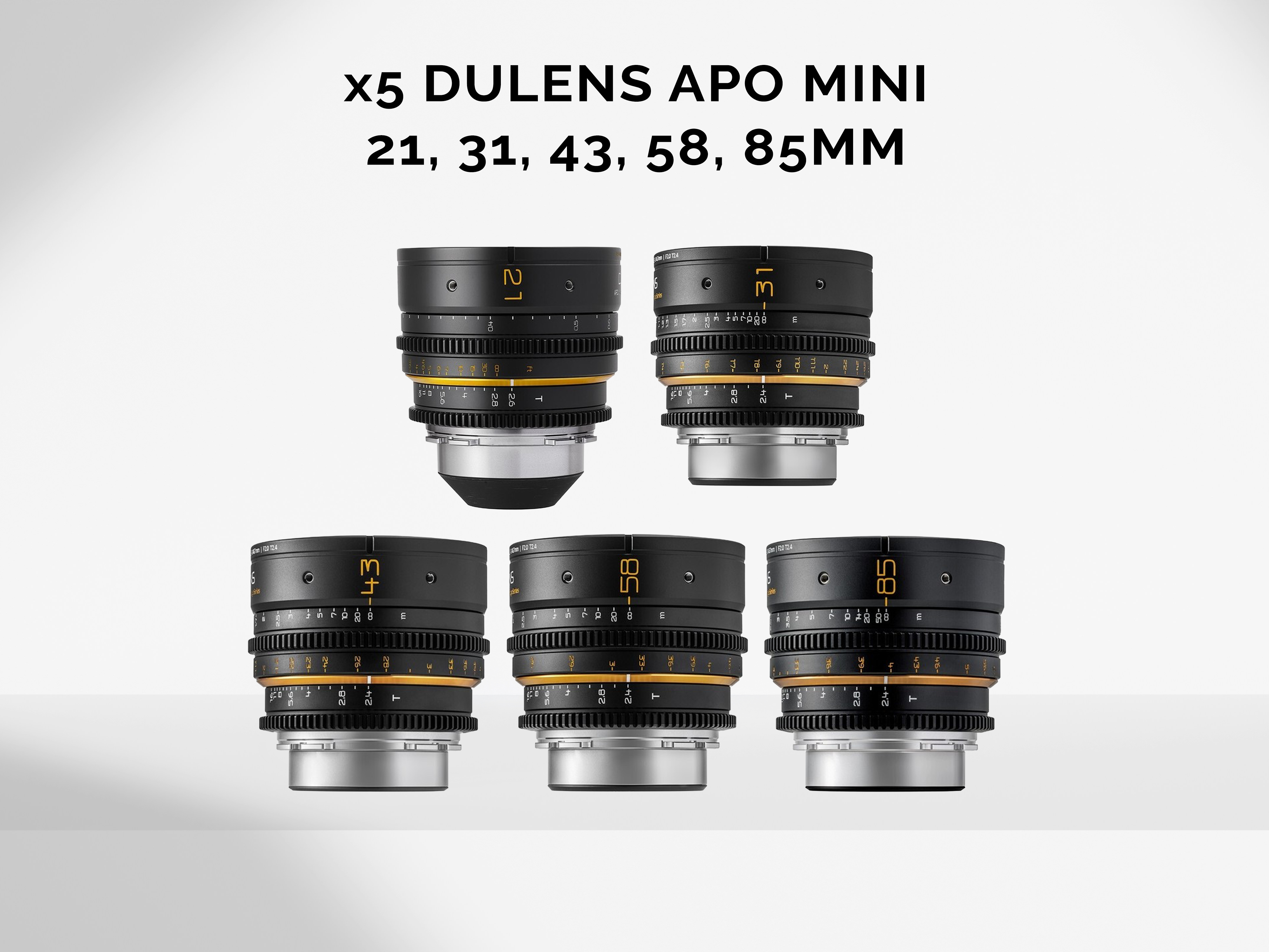 X5 dulens apo mini vintage cine lens kit pl or e mount like dzo vespid