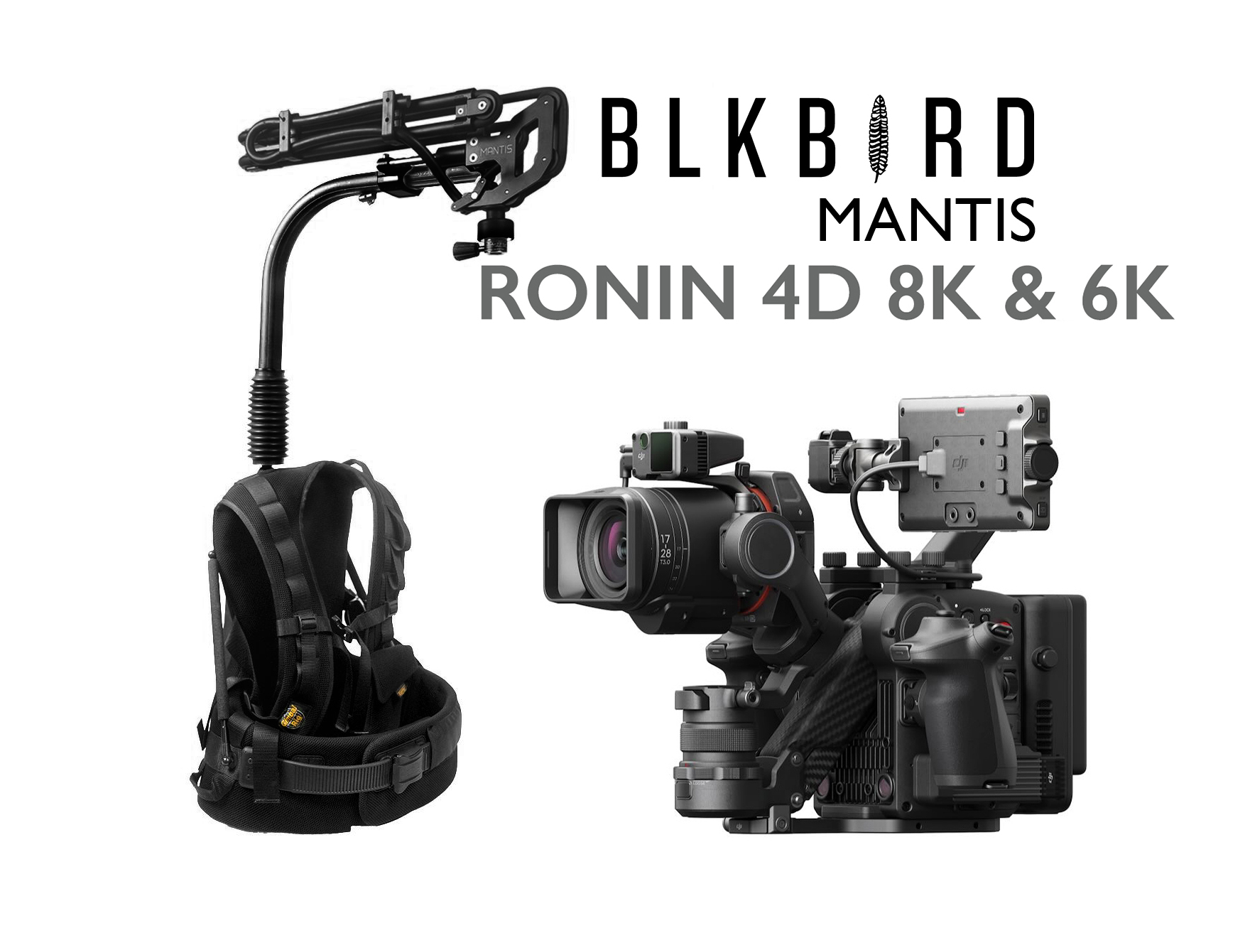 Blkbrd quad tube easyrig, ronin 4d 8k custom 