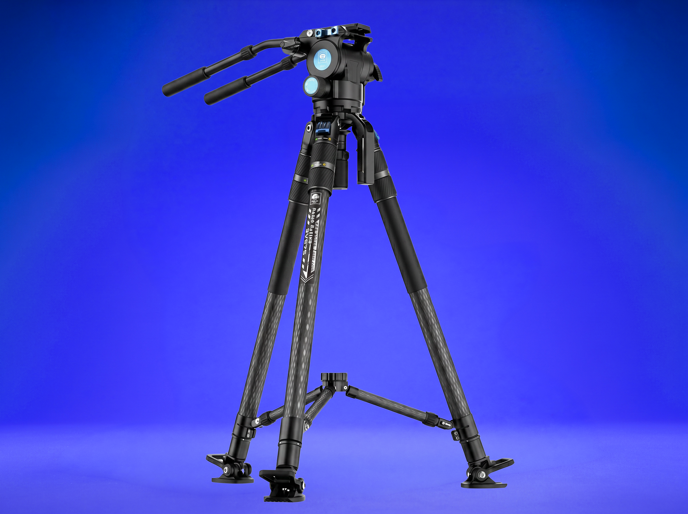 Sirui svs75 rapid carbon fiber tripod + fluid head (75mm bowl)
