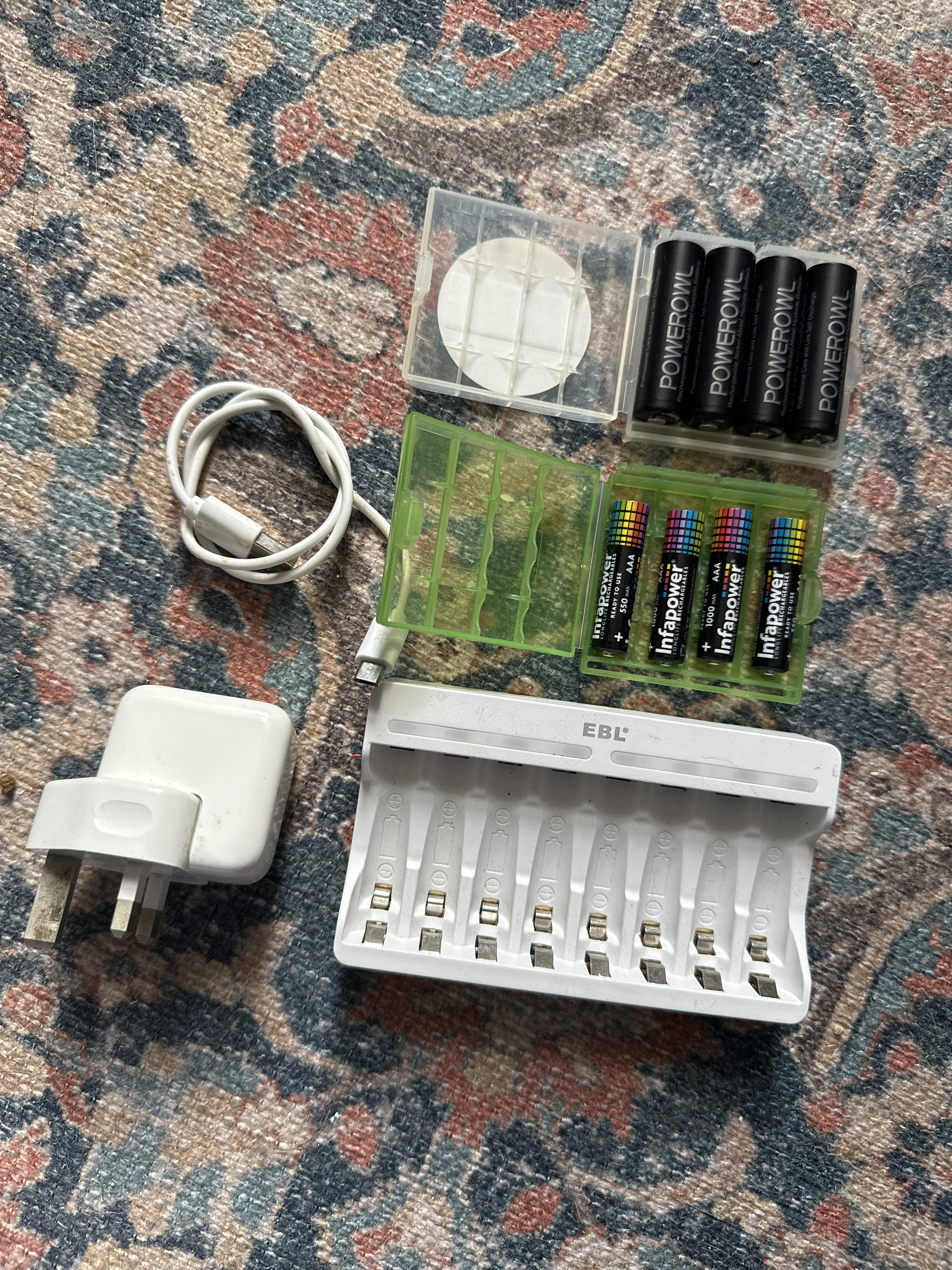 Rechargeable aa & aaa batteries 🔋 with charger