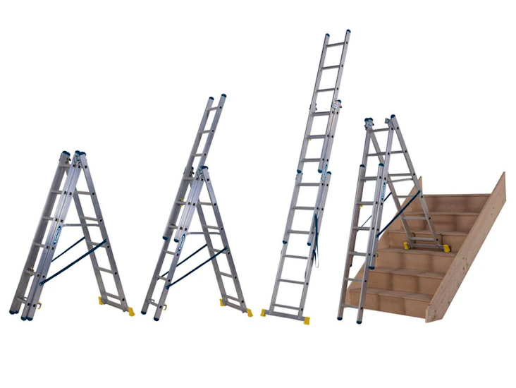 Werner 4 in 1 aluminium combination ladder