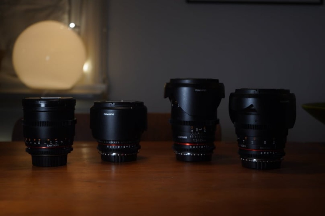 Samyang vdslr cinema kitt med ef mount