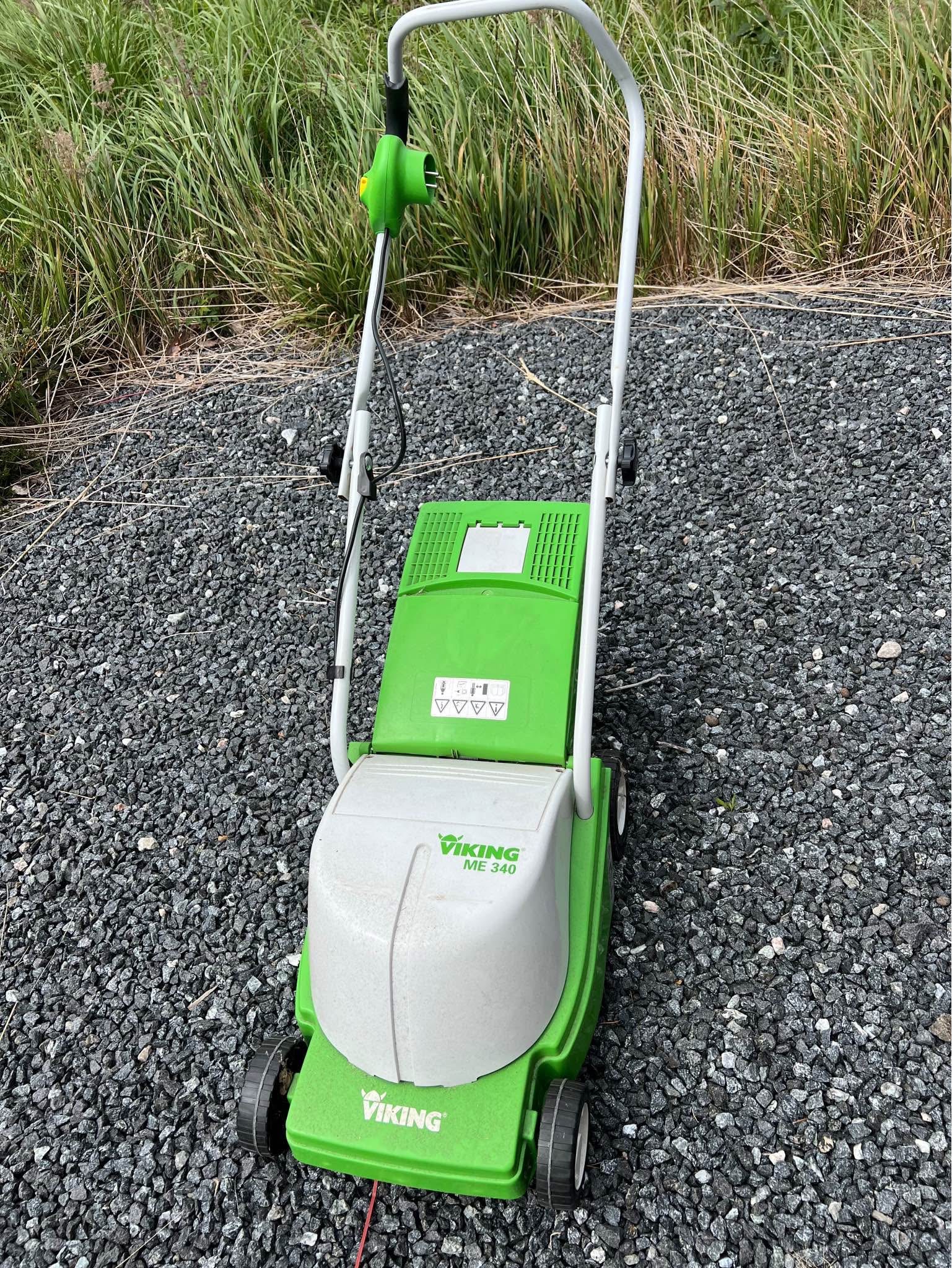 Viking me 340 elektrisk gressklipper med oppsamler
