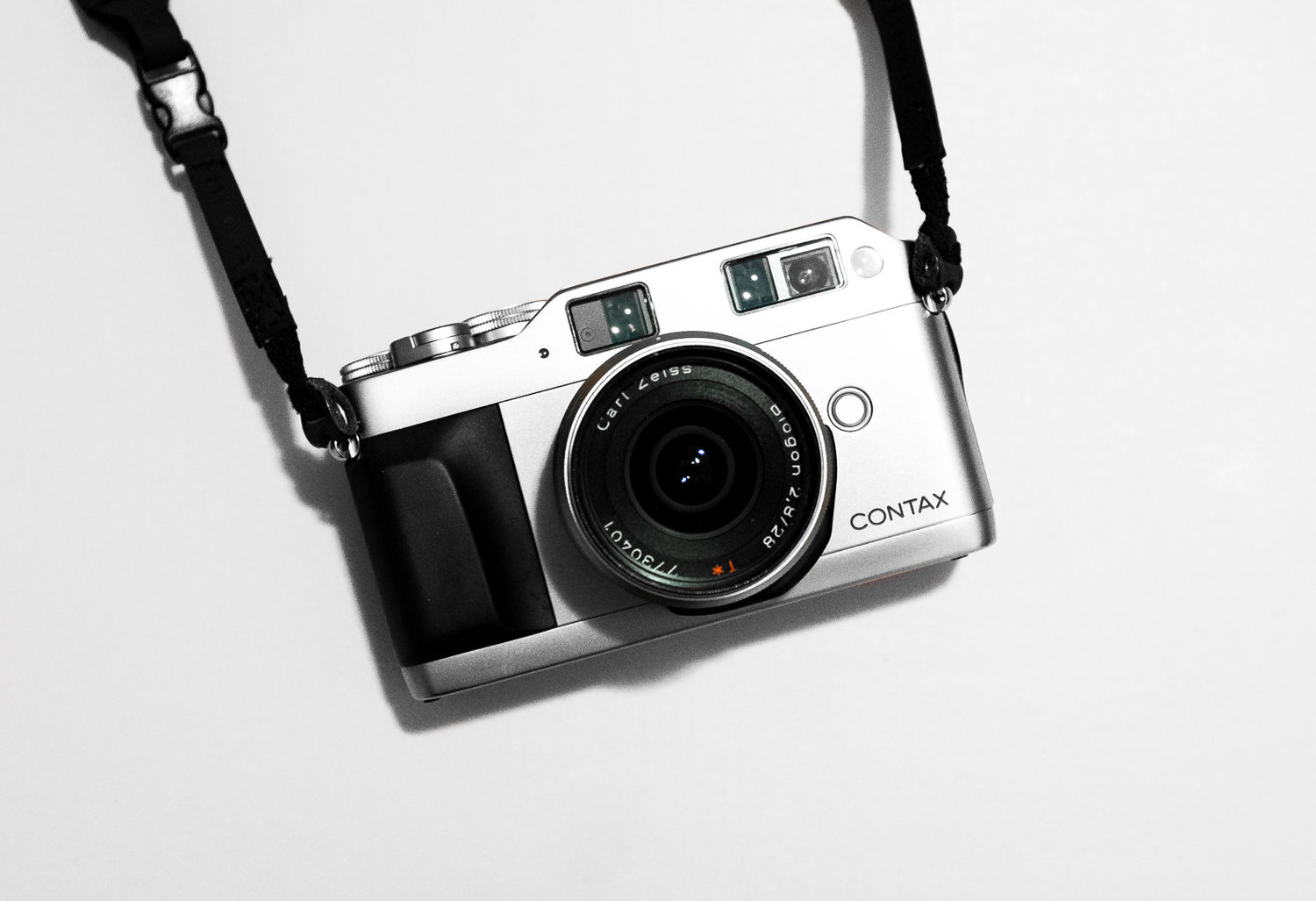 Contax g1 med 3 linser og blitz