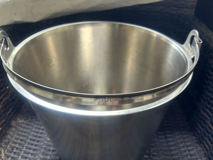 5st rostfri 10l hink