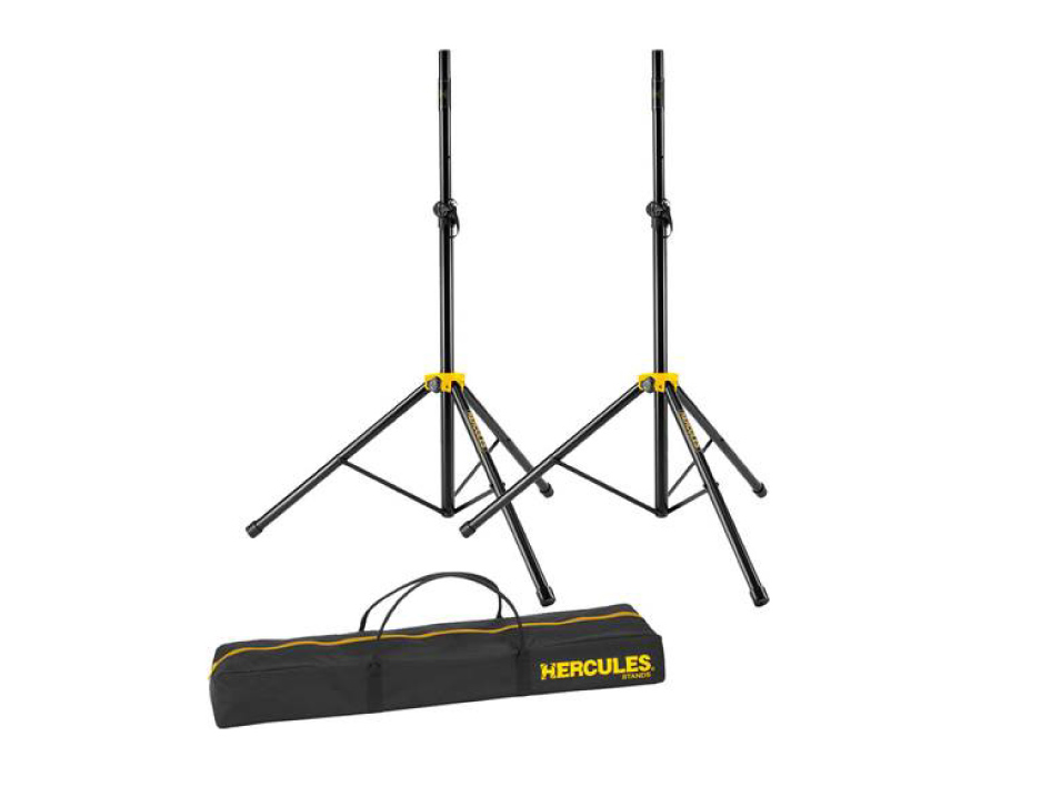 Hercules pa speaker stands (pair with carry bag)