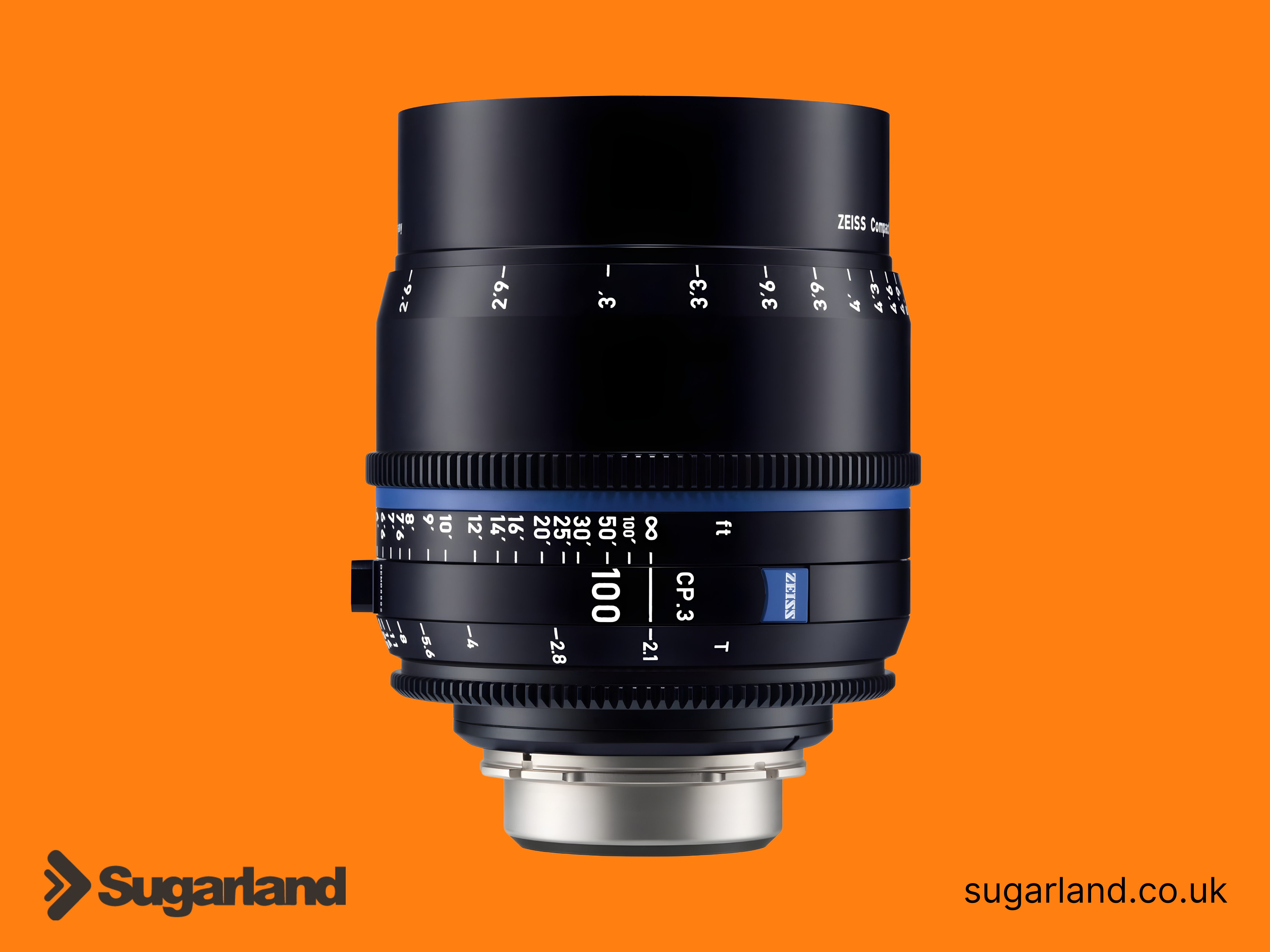 Zeiss cp.3 100mm t2.1 compact prime lens (pl mount)