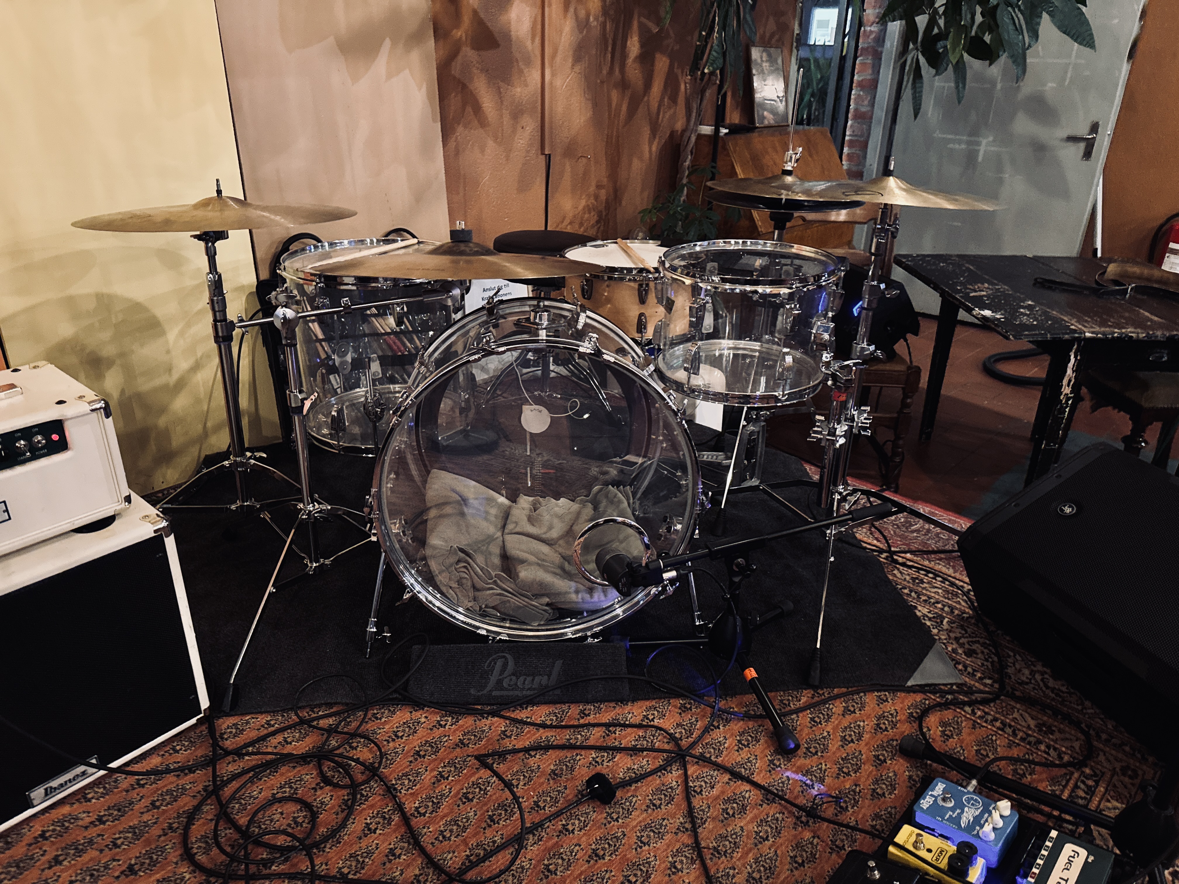Ludwig vistalite clear 1970-tal