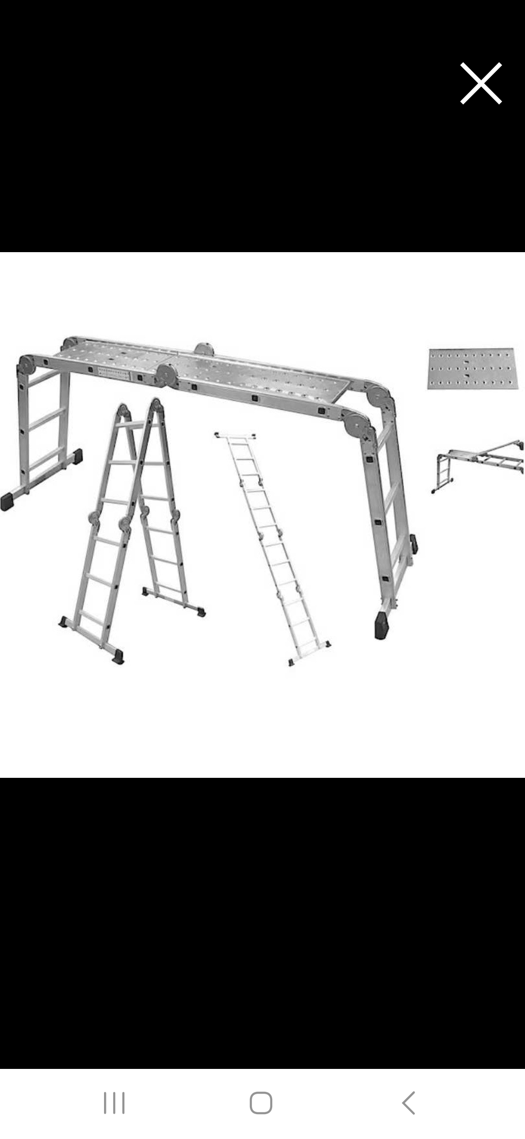 Kombi stige med plattform 