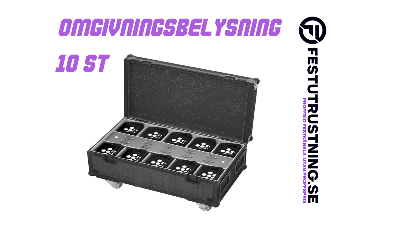 10-pack batteridriven omgivningsbelysning