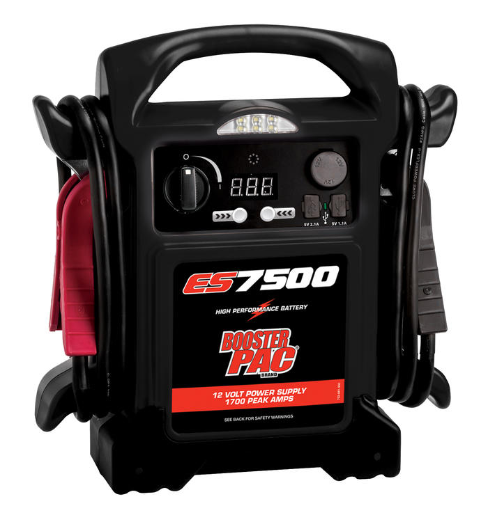 Booster pac es7500 – proff starthjelp / jumpstarter (12v, 1700a)