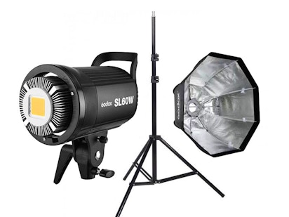 2x godox sl60w video lys
