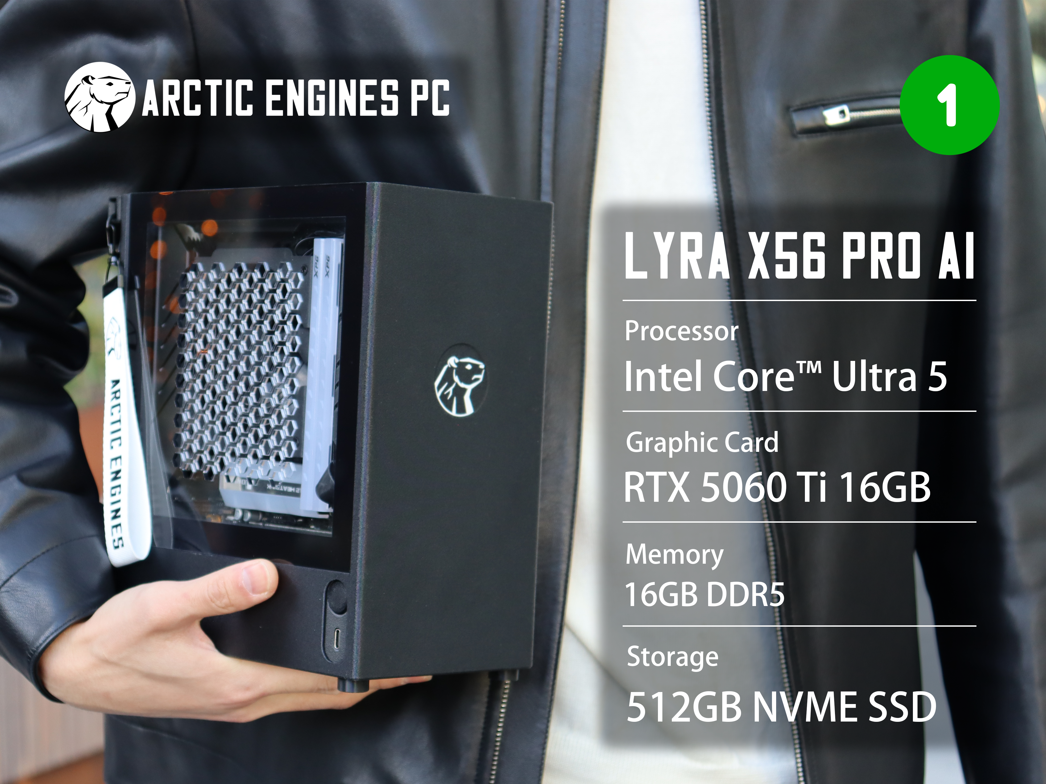 High spec gaming/live streaming pc - intel 15th gen, rtx 5060 ti 16gb ultra-compact desktop pc #1