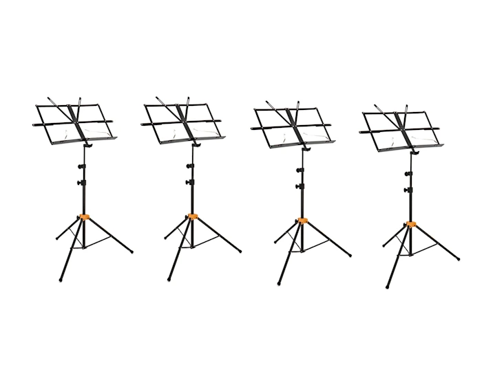 4x music stand, note stands, hercules bs118bb