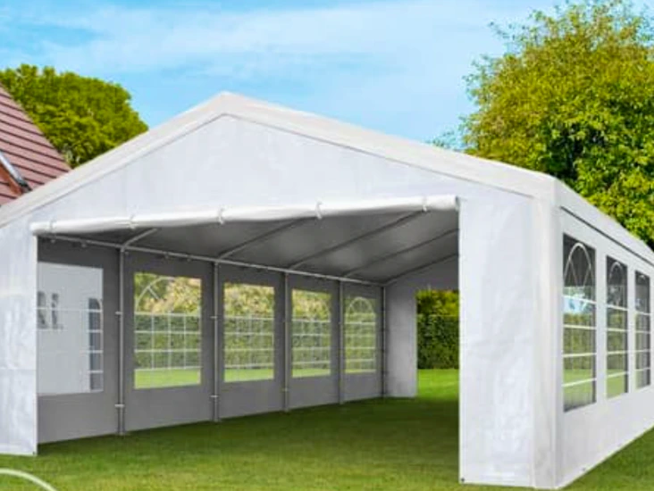 Partytält 5x8 m avtagbara gavlar och långsidor