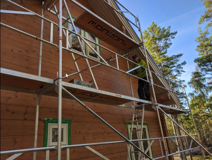 Byggställning aluminium 57 kvm