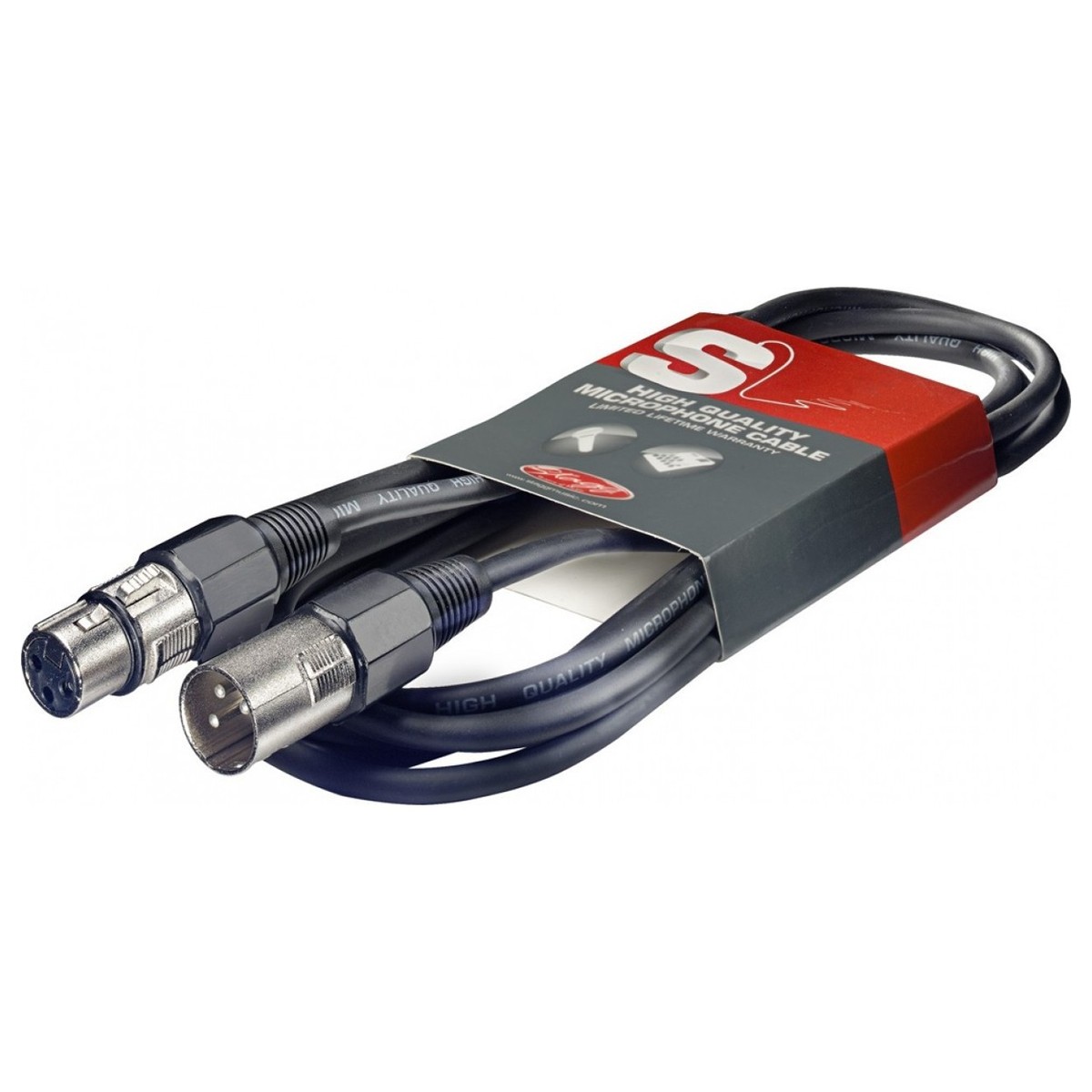 10m xlr to xlr microphone cable, black