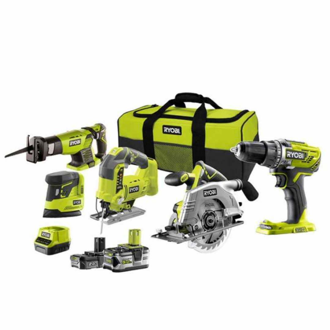 Verktygspaket ryobi - 5 maskiner