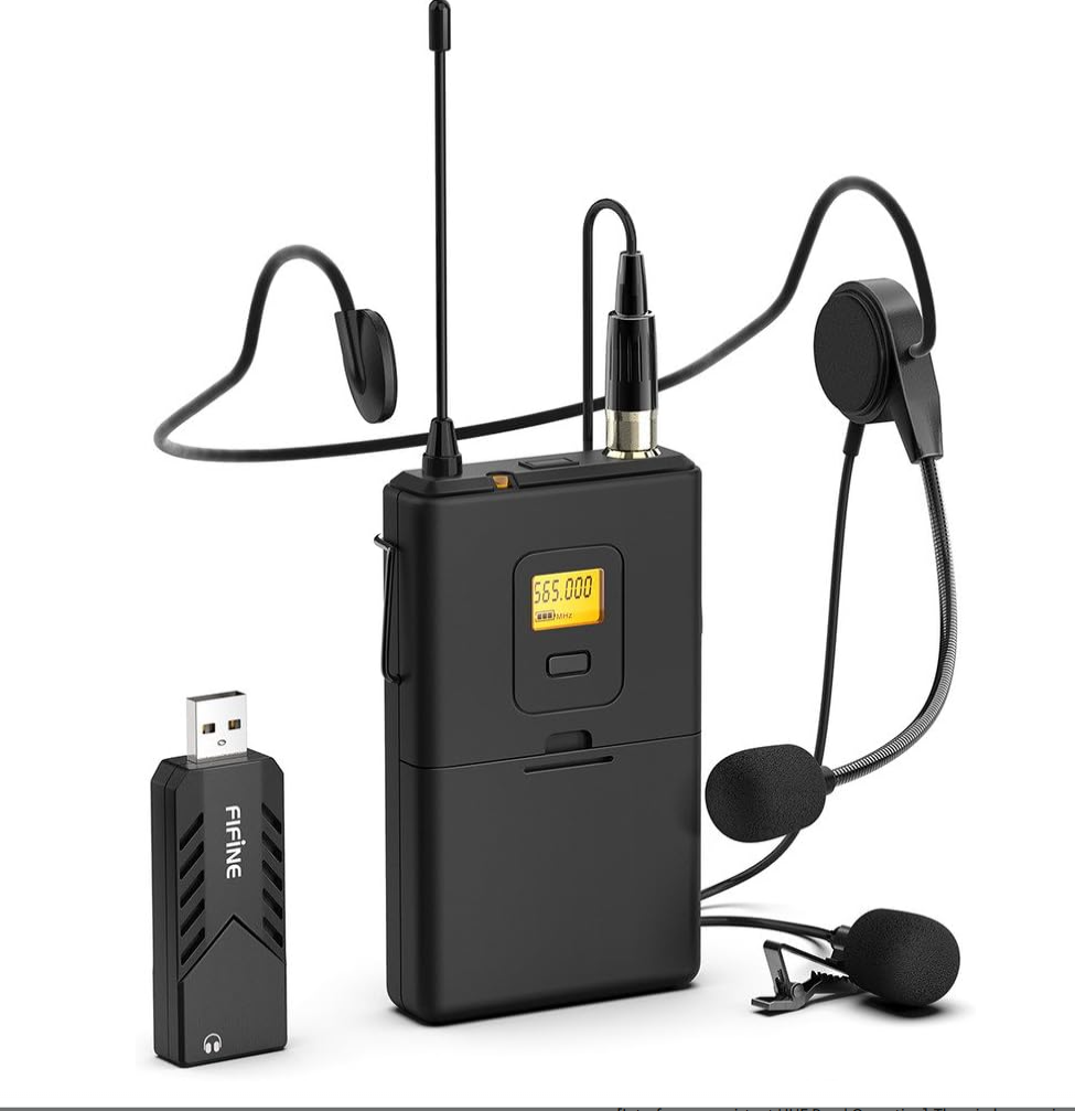 Usb wireless microphone system for pc and mac