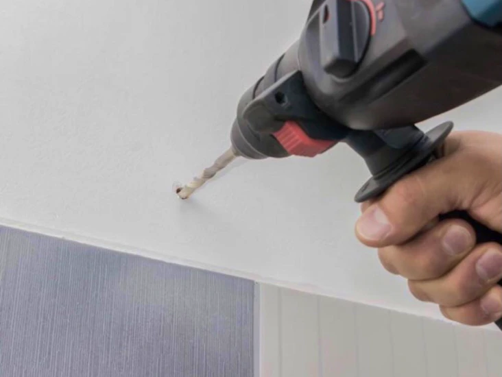 Slag borr med suport packet