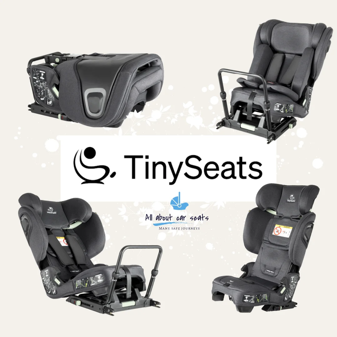 Tinyseats two bilstol med koffert 