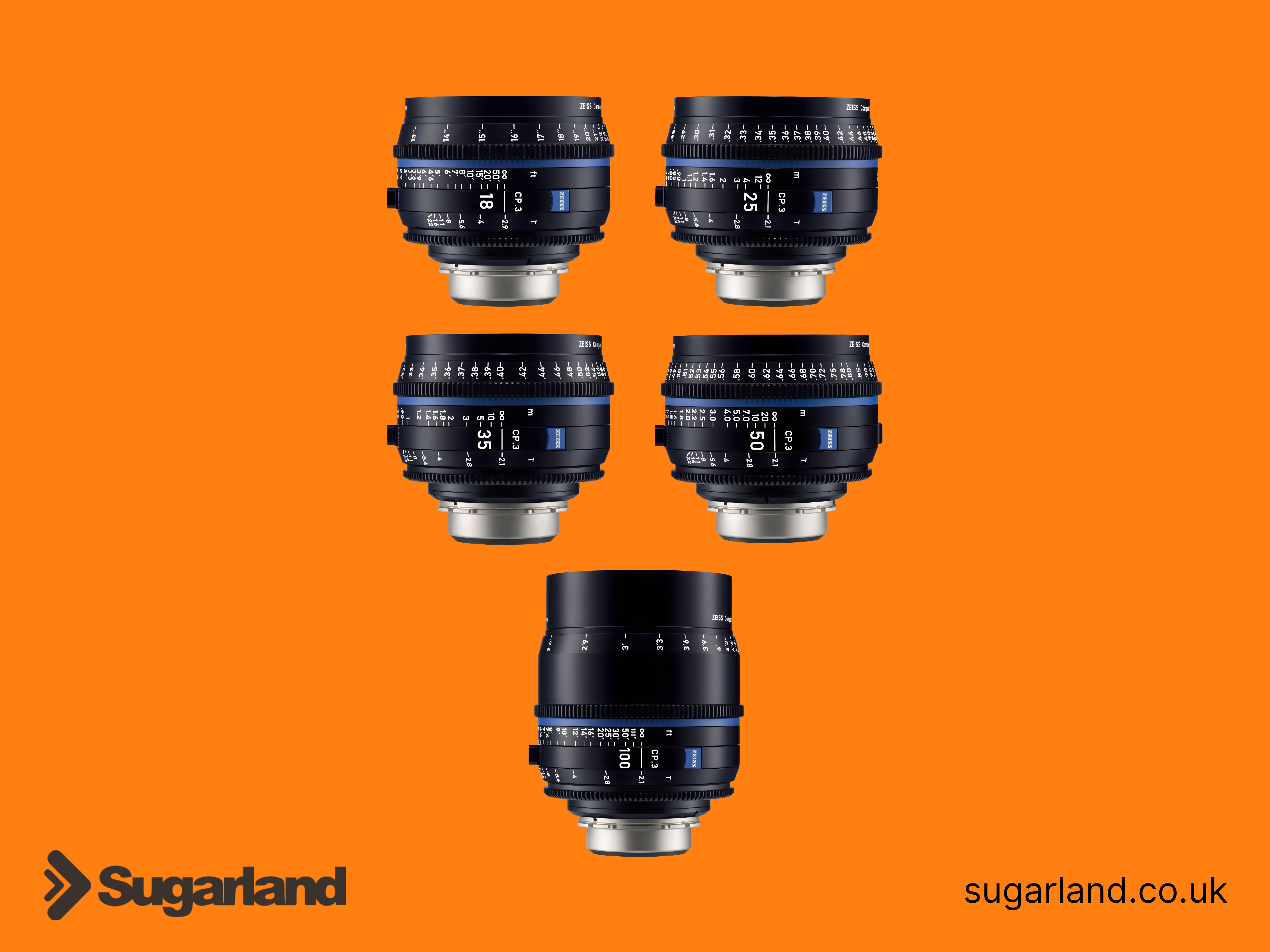 Zeiss cp.3 compact prime 5-way lens set (pl mount)