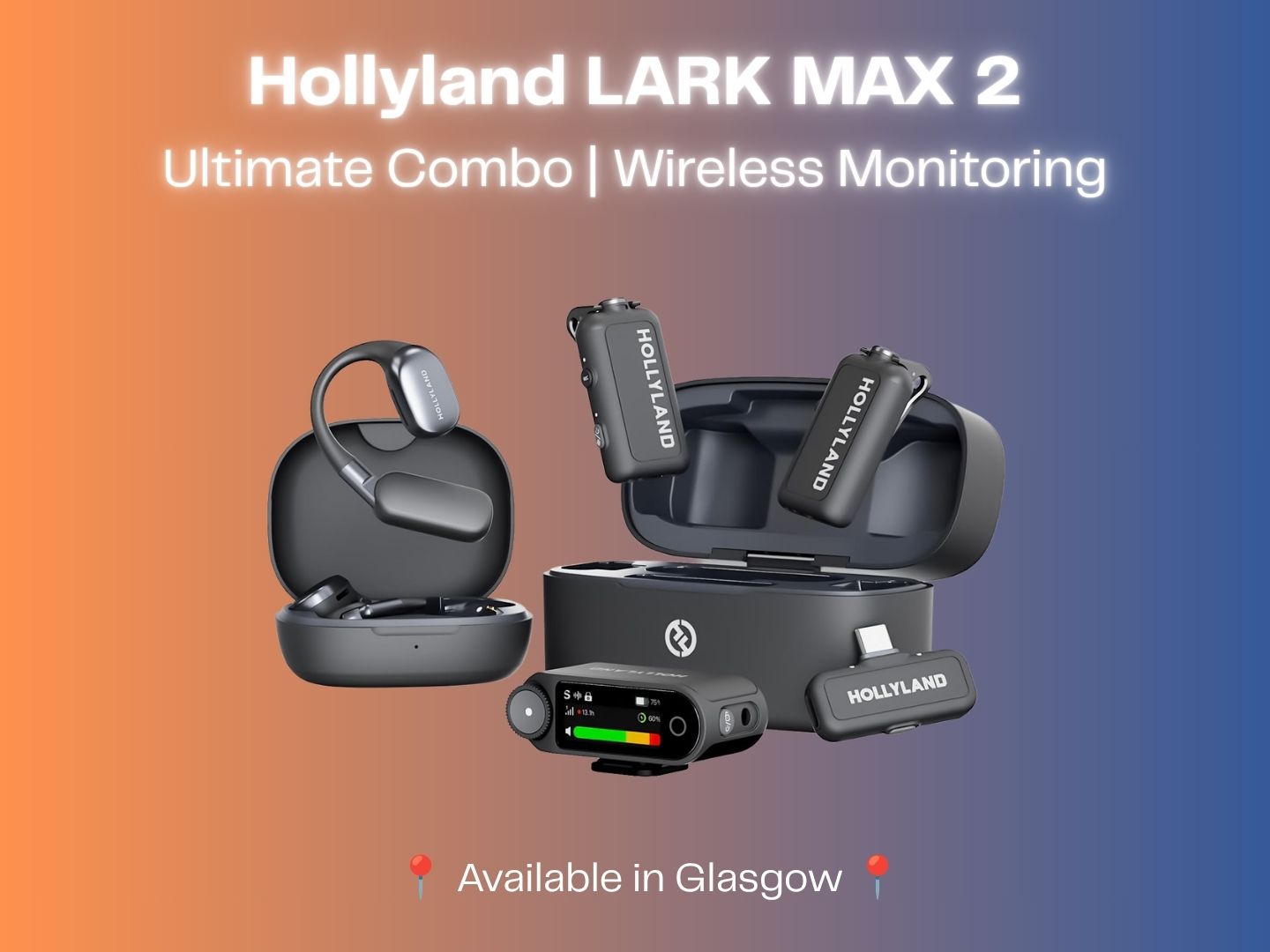Hollyland lark max 2 ultimate combo | 2 personswireless lavs