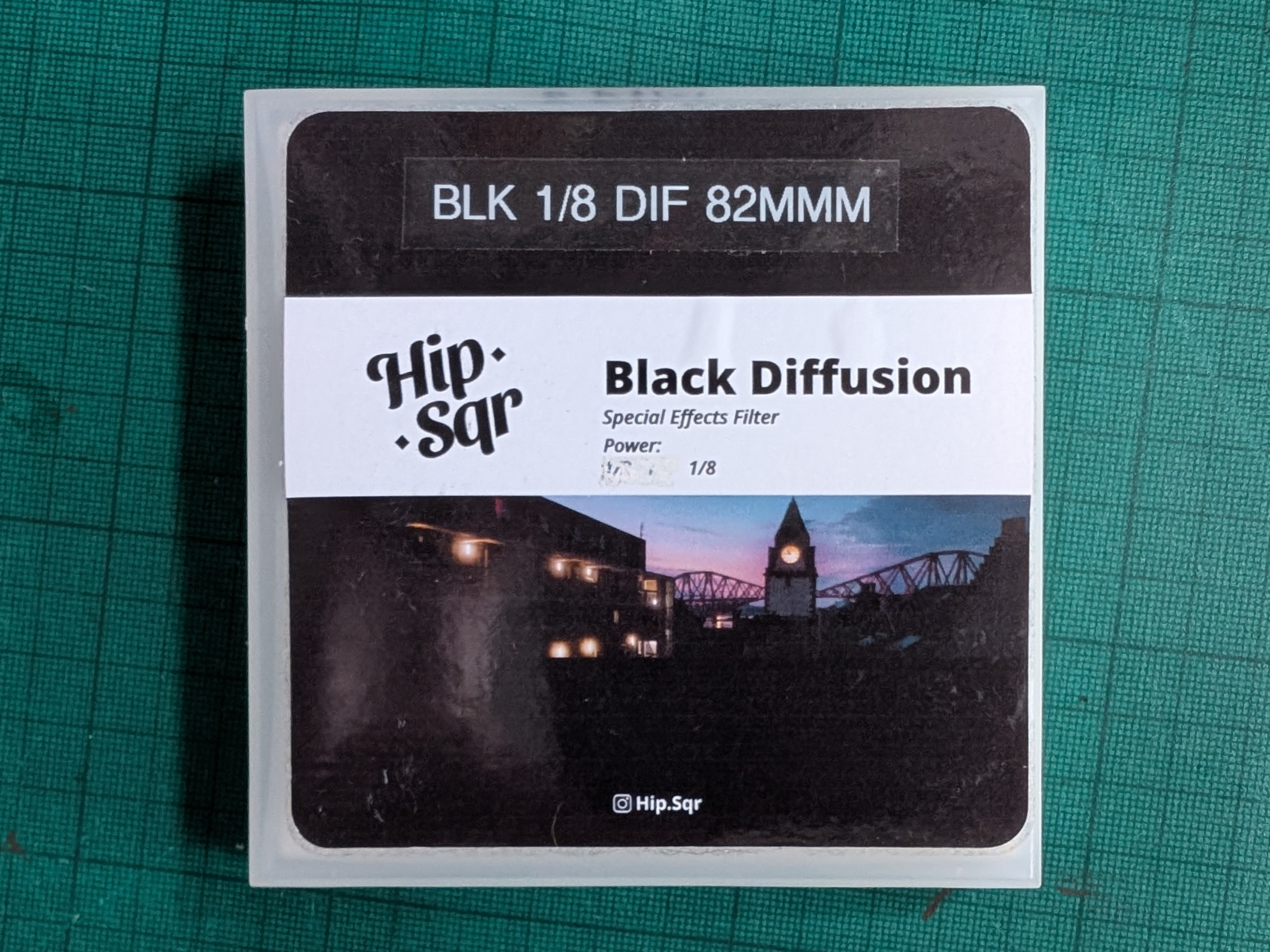 82mm hipsqr black diffusion filter 1/8