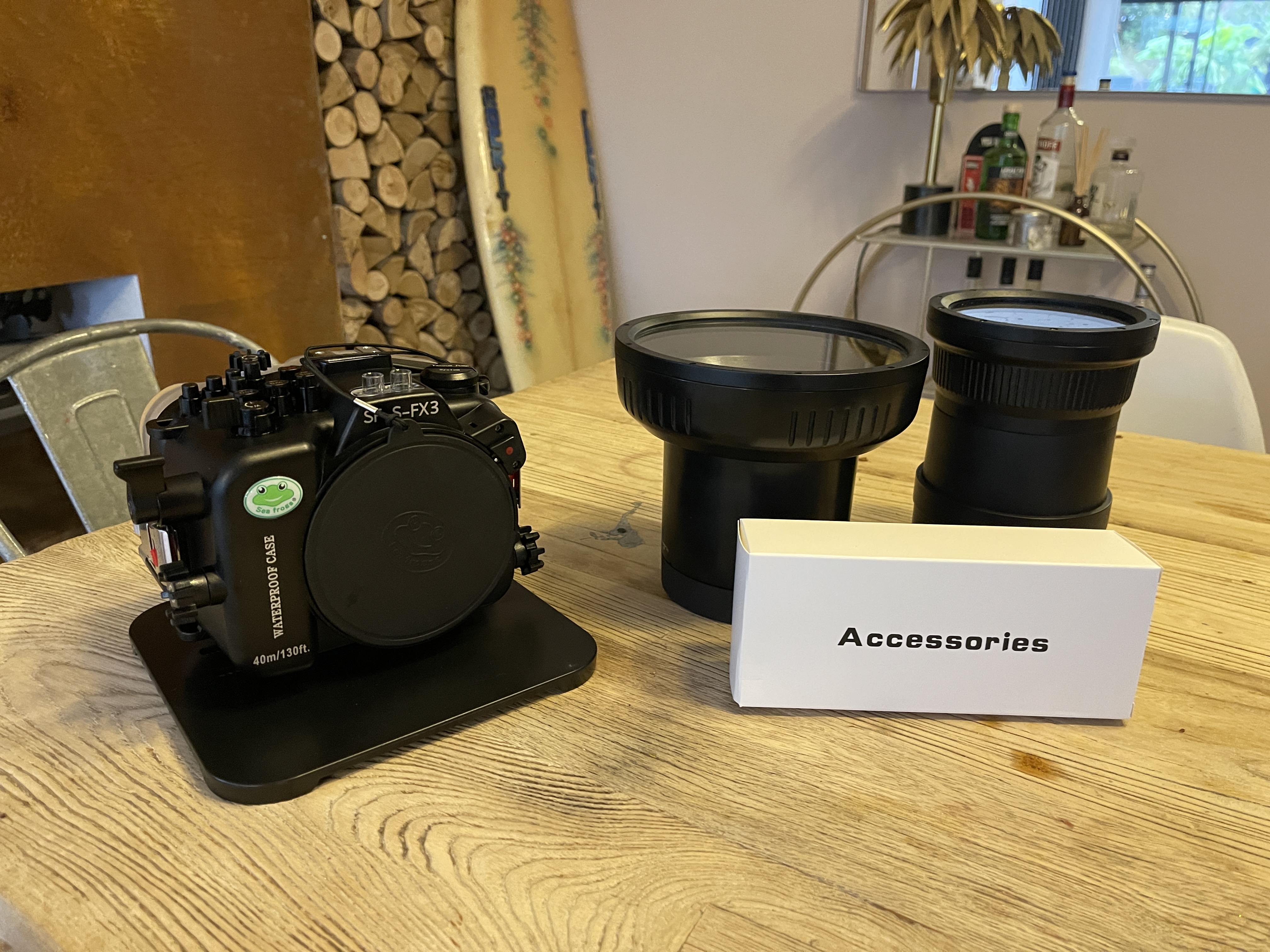 Sony fx 3 underwater housing seafrogs + 2 ports